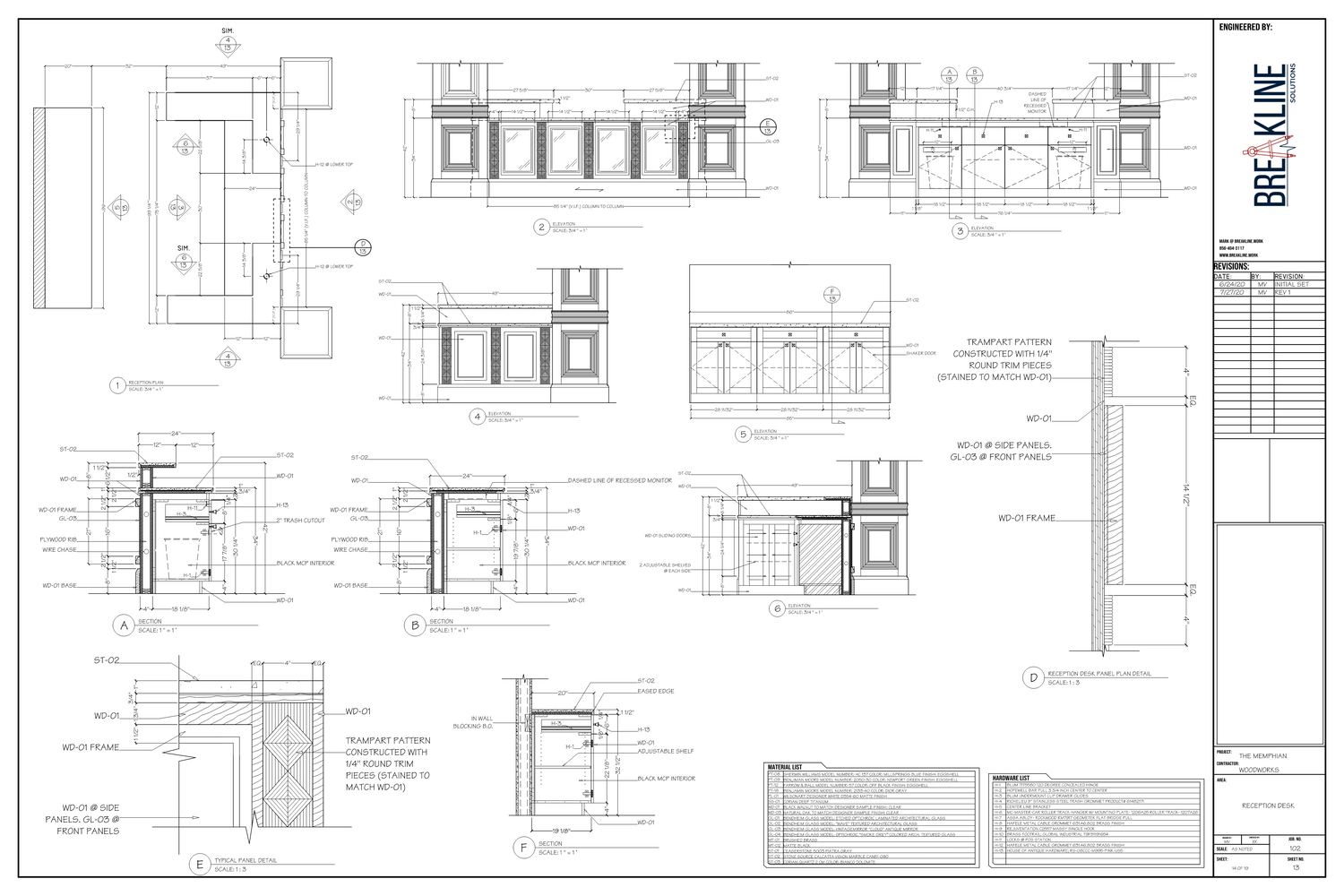 Millwork Drafting Gallery | Millwork Drafting Services